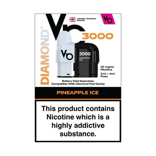 Vapes Bars Diamond 3K Pod Pack Pineapple Ice