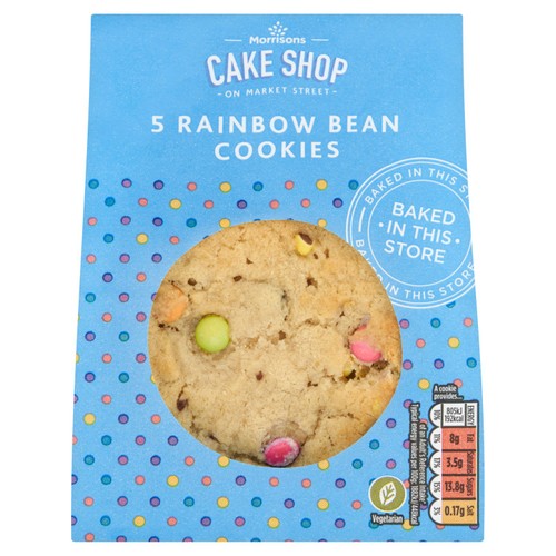 Morrisons 5 Rainbow Bean Cookies
