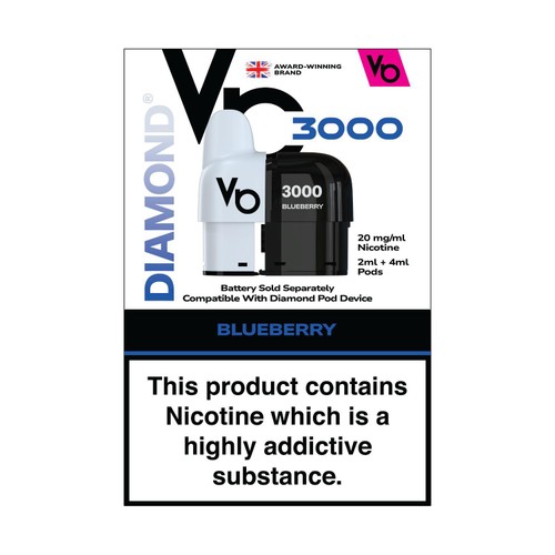 Vapes Bars Diamond 3K Pod Pack Blueberry Sour Raspberry thumbnail 2