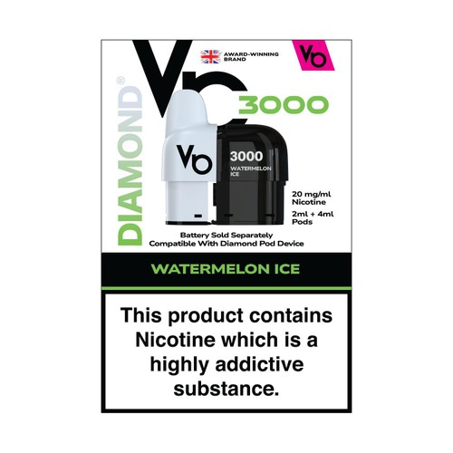 Vapes Bars Diamond 3K Pod Pack Watermelon Ice thumbnail 2