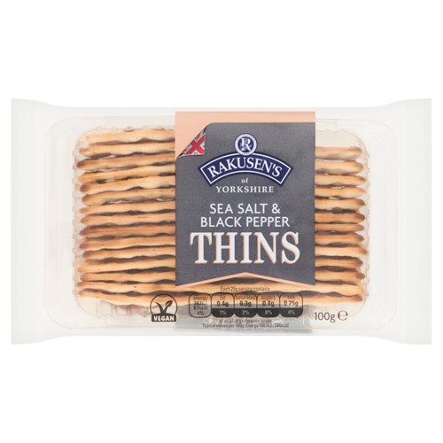Rakusens Sea Salt & Black Pepper Thins 