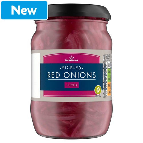 Morrisons Pickled Red Onions Sliced 340g