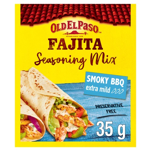 Old El Paso Extra Mild Smoky BBQ Fajita Seasoning Mix 35g