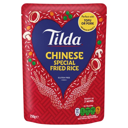 Tilda Microwave Chinese Special Fried Long Grain Rice   250g thumbnail 2