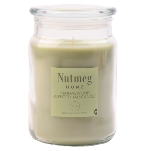 Nutmeg Sandalwood Scented Jar Candle