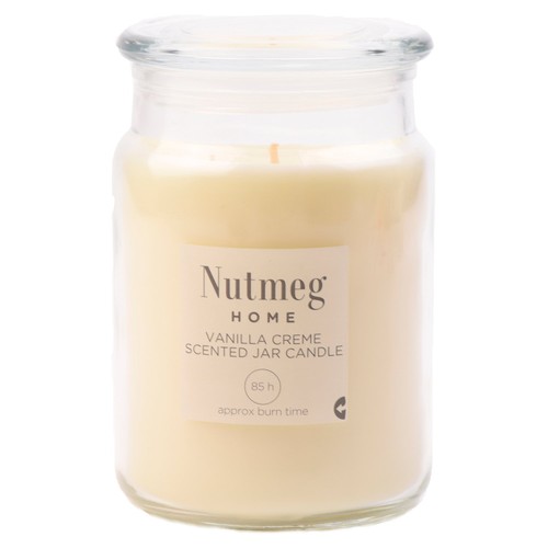 Nutmeg Vanilla Creme Scented Jar Candle
