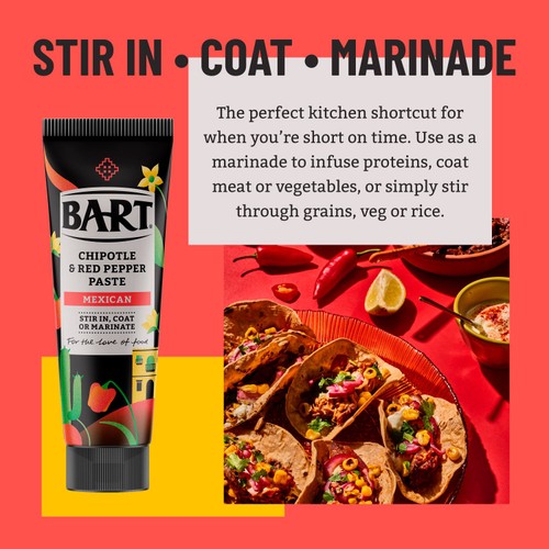 Bart Mexican Chipotle & Red Pepper Paste 80g thumbnail 3