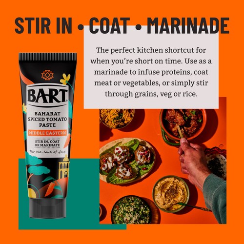 Bart Middle Eastern Baharat Spiced Tomato Paste 80g thumbnail 2