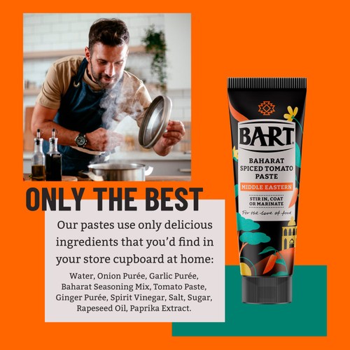 Bart Middle Eastern Baharat Spiced Tomato Paste 80g thumbnail 4