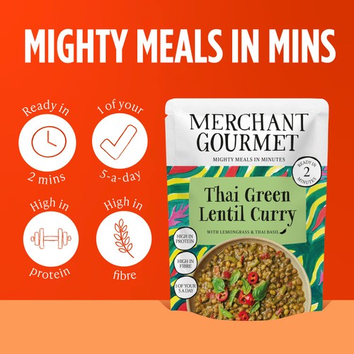 Merchant Gourmet Thai Green Lentil Curry 280g thumbnail 3
