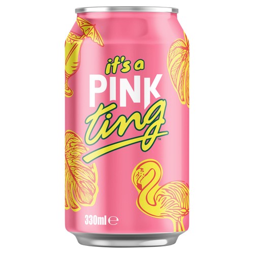 Pink Ting Ting Carbonated Grapefruit Juice Drink  thumbnail 2