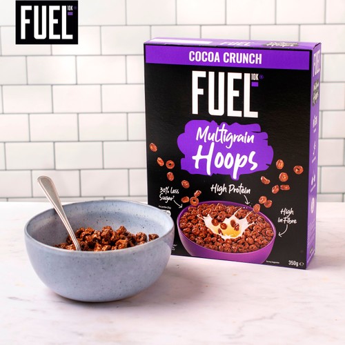 Fuel10k Multigrain Hoops Chocolate Cereal 350g  thumbnail 3