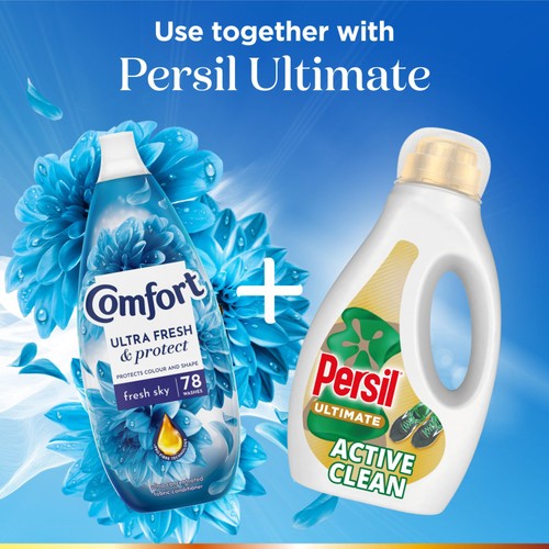 Comfort Ultra Fresh & Protect Fabric Conditioner Fresh Sky 78 Washes thumbnail 4