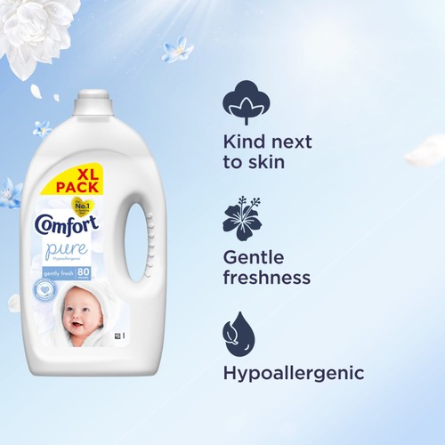 Comfort Fabric Conditioner Pure Sensitive Skin 80 Washes thumbnail 3