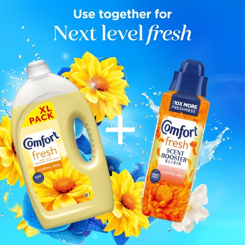 Comfort Fresh Fabric Conditioner Sunshiny Days 80 Washes thumbnail 4