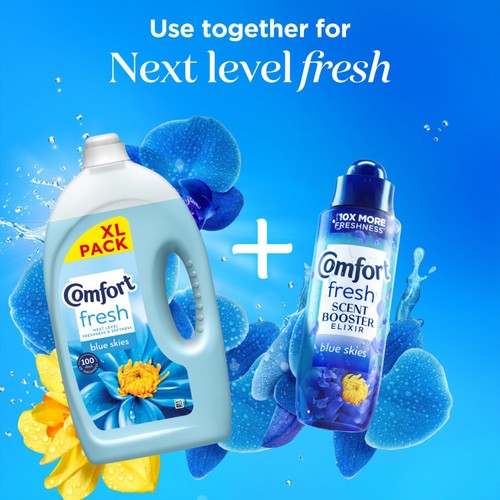 Comfort Fresh Fabric Conditioner Blue Skies 80 Washes thumbnail 2