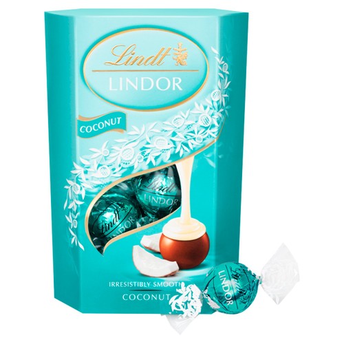 Lindt Lindor Coconut Chocolate Truffles Box 200g thumbnail 3