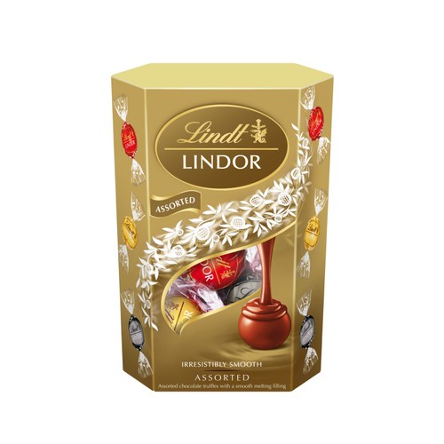 Lindt Lindor Assorted Chocolate Truffles Box 137g thumbnail 2
