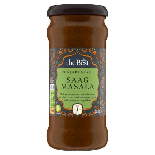 Morrisons The Best Punjabi Style Saag Masala Sauce Mild 340g