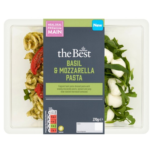 Morrisons The Best Pesto & Mozzarella Pasta Salad 270g
