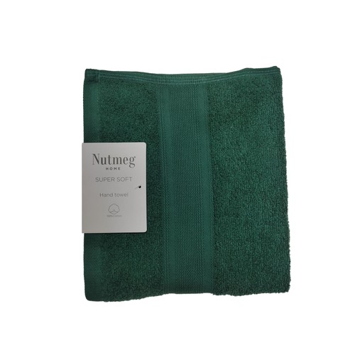 Nutmeg Home Supersoft Cotton Hand Towel Green