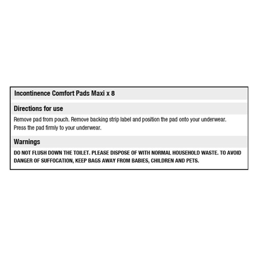 Morrisons Incontinence Comfort Pads Maxi Night  thumbnail 3