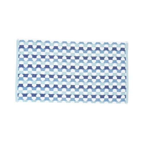 Nutmeg Home Blue Dot Stripe Hand Towel thumbnail 2