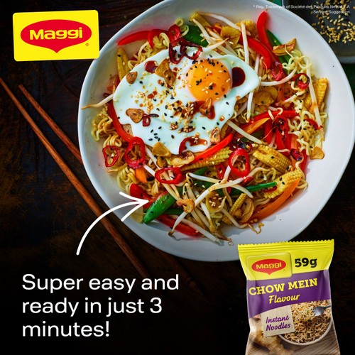 Maggi Instant Noodles Chow Mein Flavour 4 x 59.2g thumbnail 2