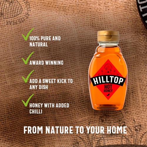 Hilltop Hot Honey 340g thumbnail 2