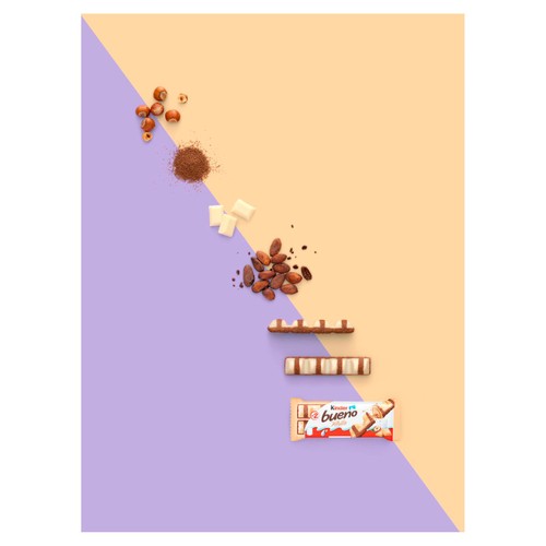 Kinder Bueno White Chocolate & Hazelnut Multipack 5 x 39g thumbnail 3