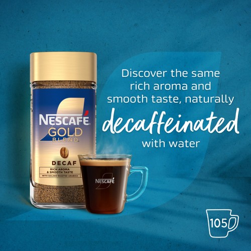 Nescafe Gold Blend Decaf Coffee 190g thumbnail 2