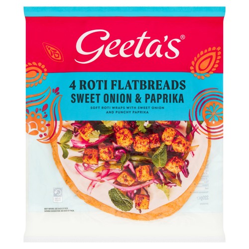 Geeta's Onion & Paprika Flatbreads 220g