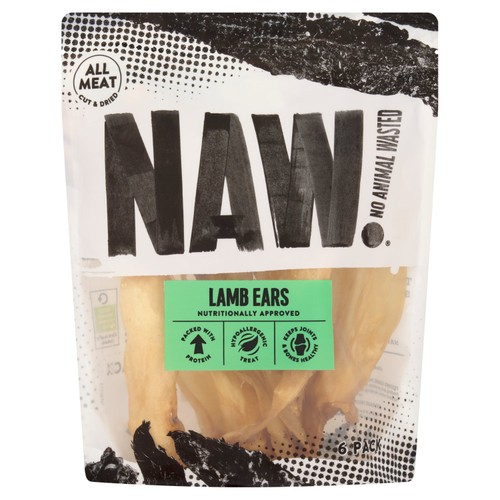 Naw Lamb Ears Dog Treats   6 Pack