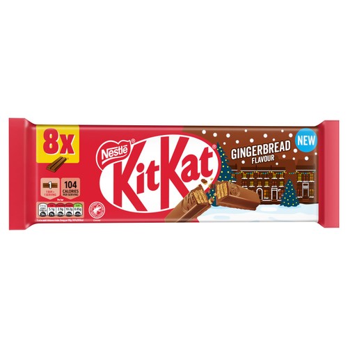 KitKat 2 Finger Gingerbread 8pk 165.6g thumbnail 2