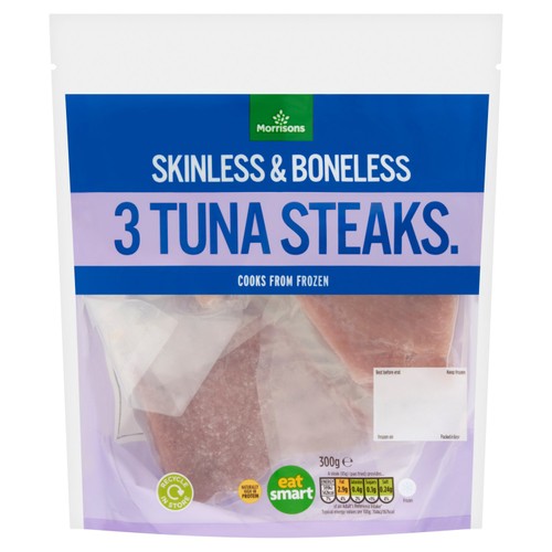 Morrisons 3 Skinless & Boneless Tuna Steaks 300g