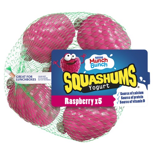 Munch Bunch Raspberry Squashums 5x60g