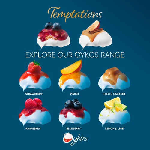 Oykos Temptations Apple & Cinnamon Greek Style Yoghurt 2x110g thumbnail 5