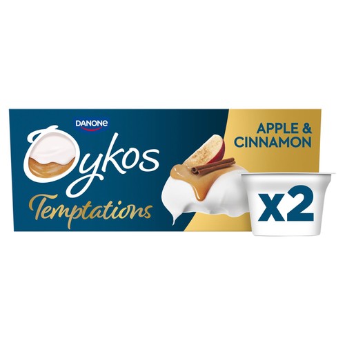 Oykos Temptations Apple & Cinnamon Greek Style Yoghurt 2x110g