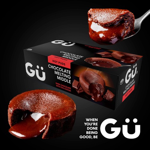 Gu Hot Chocolate Melt In The Middle Puddings 2x90g thumbnail 3