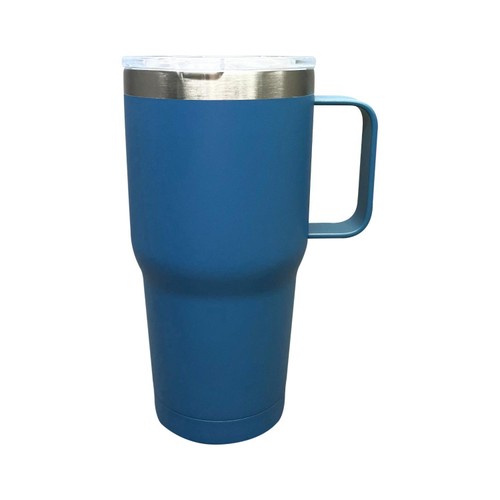Nutmeg Home Insulated Travel Mug With Handle Blue