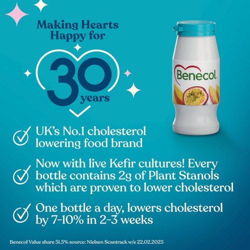 Benecol Kefir Mango Passionfruit Yogurt Drink 6 Packl thumbnail 3