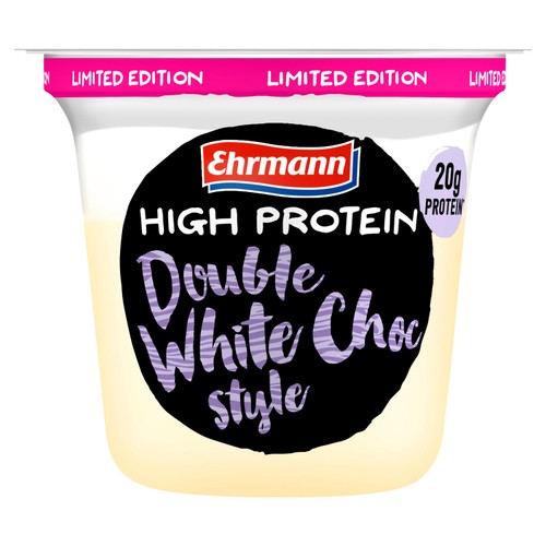 Ehrmann High Protein Pudding & Topping Double White Choc Style 200g thumbnail 2