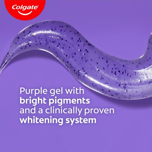 Colgate Advanced White Purple Teeth Whitening Toothpaste 75ml thumbnail 3