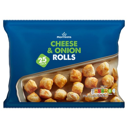 Morrisons 25 Cheese & Onion Rolls 325g