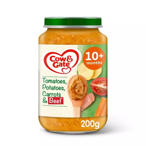 Cow & Gate Carrot Beef Tomato & Potato Baby Food Meal Jar 8+ Months 200g