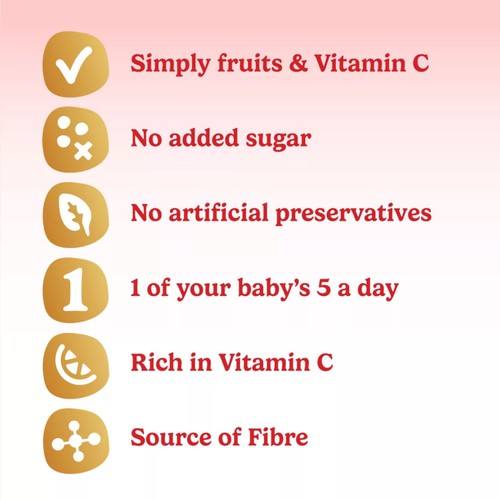 Cow & Gate Fruit Pouch Apple,Pear,Banana & Apricot Baby Food 4+ Months thumbnail 4