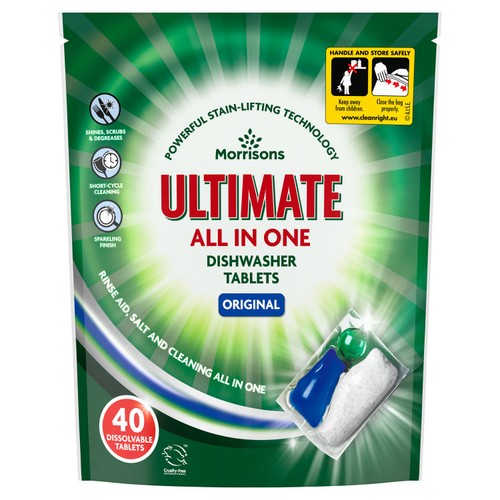 Morrisons Premium Dishwasher Tablets Original 