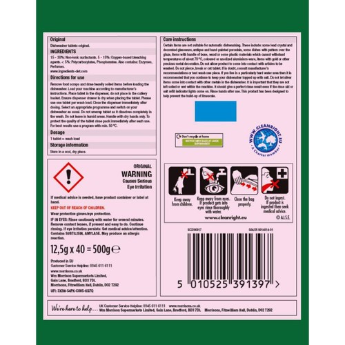 Morrisons Premium Dishwasher Tablets Original  thumbnail 3