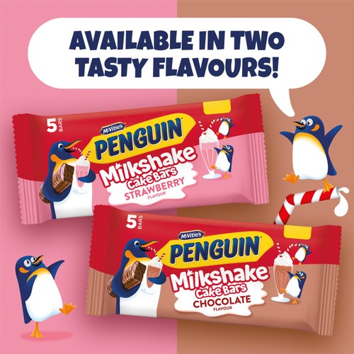 McVitie's Penguin Strawberry Milkshake Cake Bar thumbnail 3