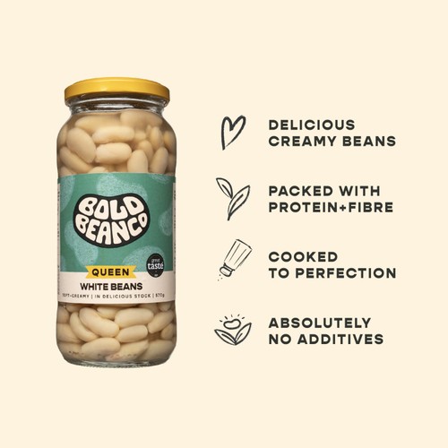 Bold Bean Queen White Cannellini Beans 570g thumbnail 4